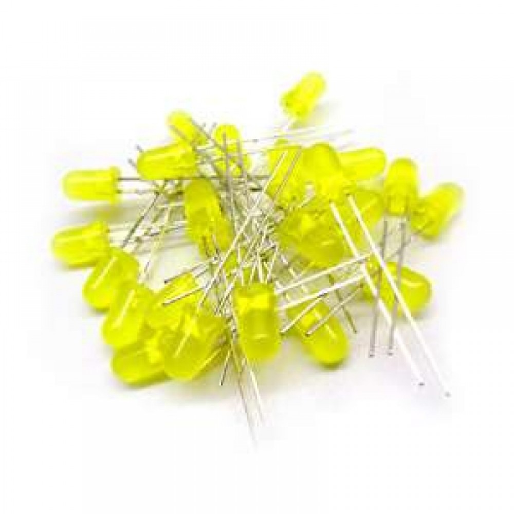 5mm Diffused Yellow LED (Pack of 25)