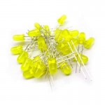 5mm Diffused Yellow LED (Pack of 25)