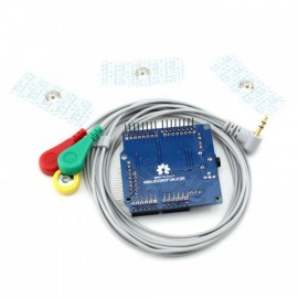 EKG/EMG Shield for Arduino with Cables and Electrodes