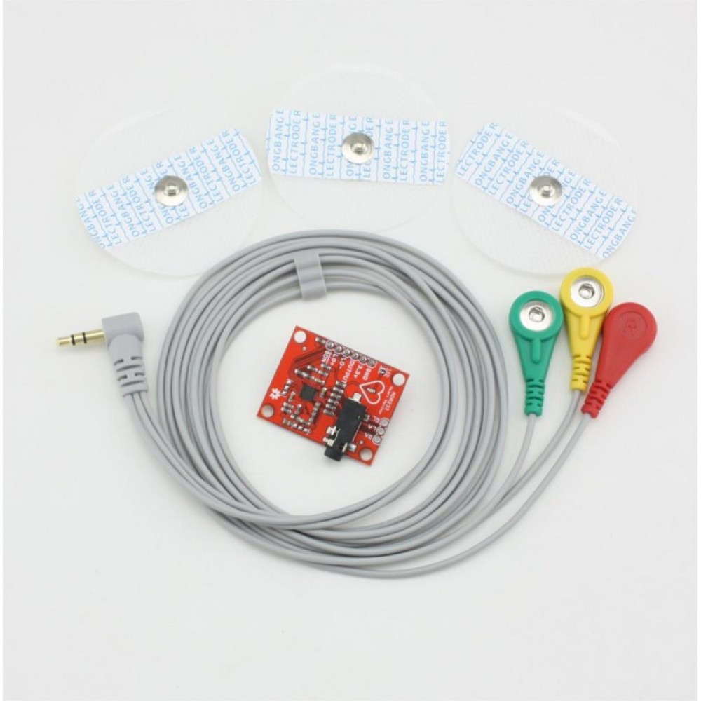 AD8232-ECG Monitor Sensor Module with Electrodes